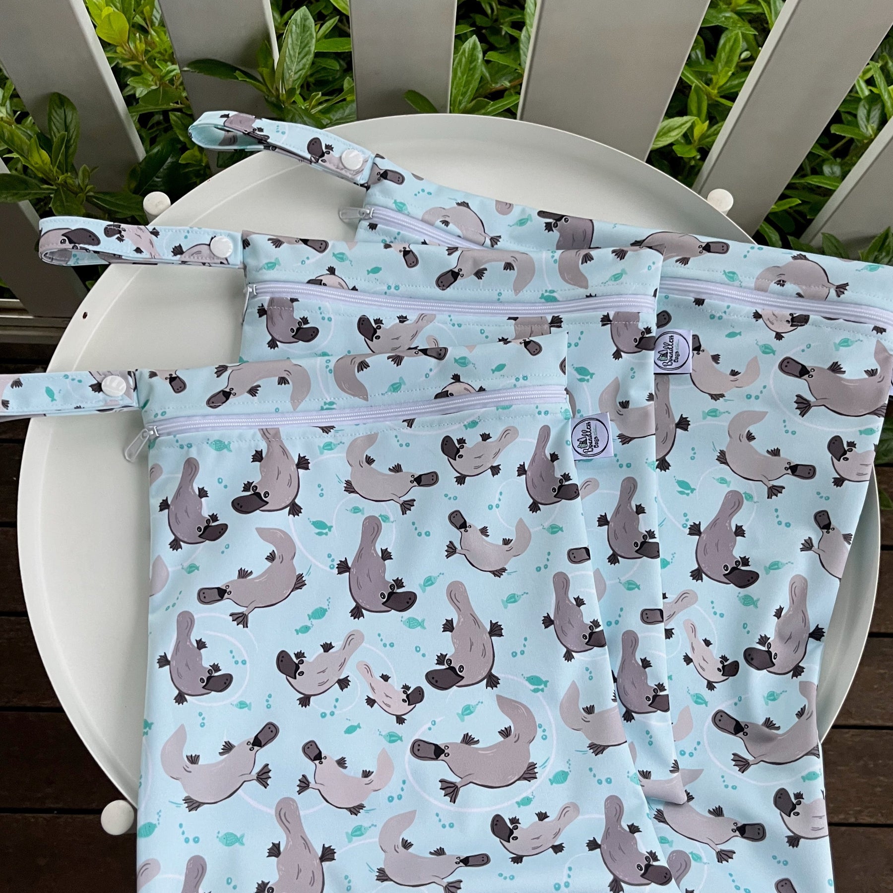 READY MADE Water-resistant wet bags - Platypus (Annette Winter)  | Ready to ship | FREE Postage