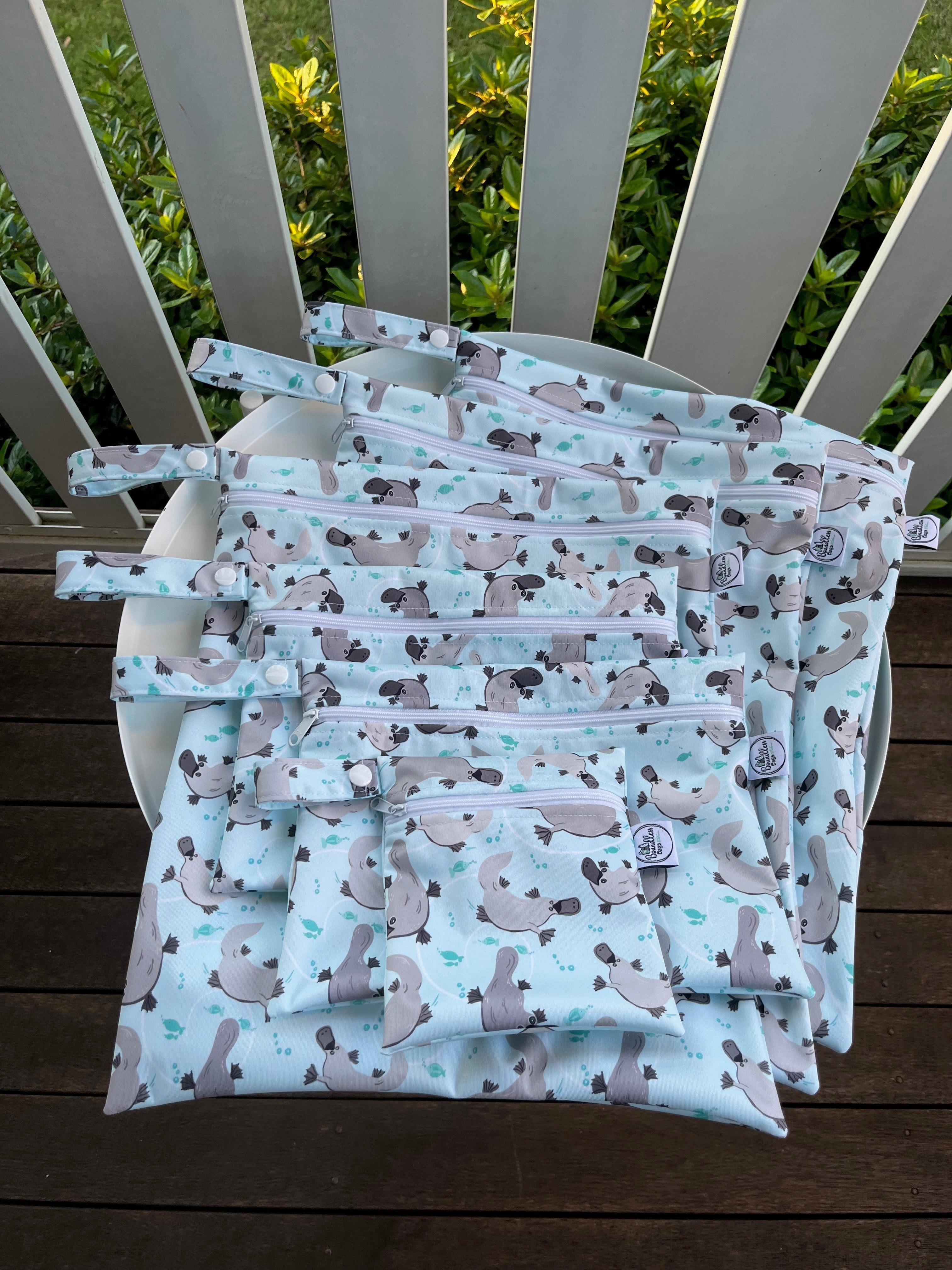 READY MADE Water-resistant wet bags - Platypus (Annette Winter)  | Ready to ship | FREE Postage
