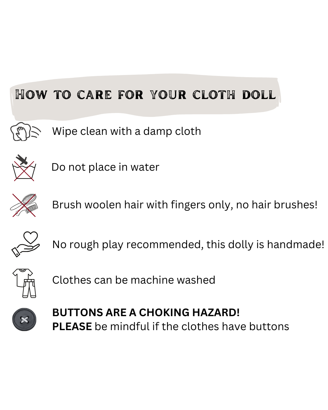 Handmade Cloth Doll (35cm) | Maya the Mermaid