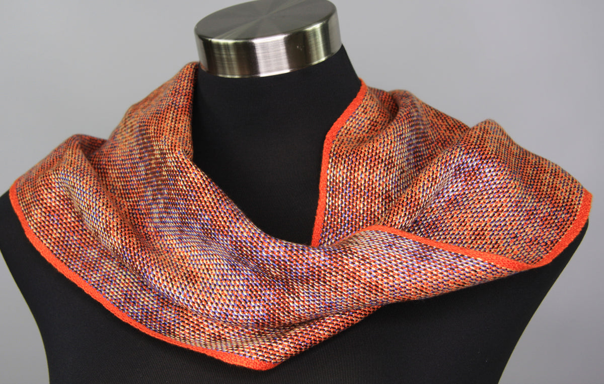 Handwoven Tencel™ Cowl - A Play of Colour and Light
