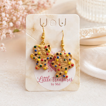 Handmade Tiny Teddy Earrings
