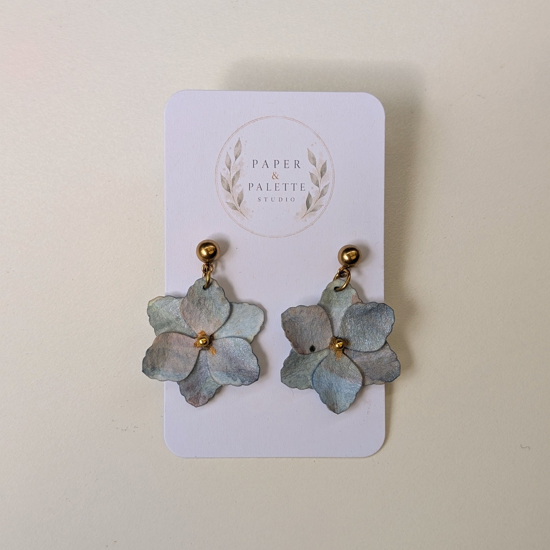 Gladiolus Flower Earrings | Handmade Paper Floral Earrings | Lightweight Dangles