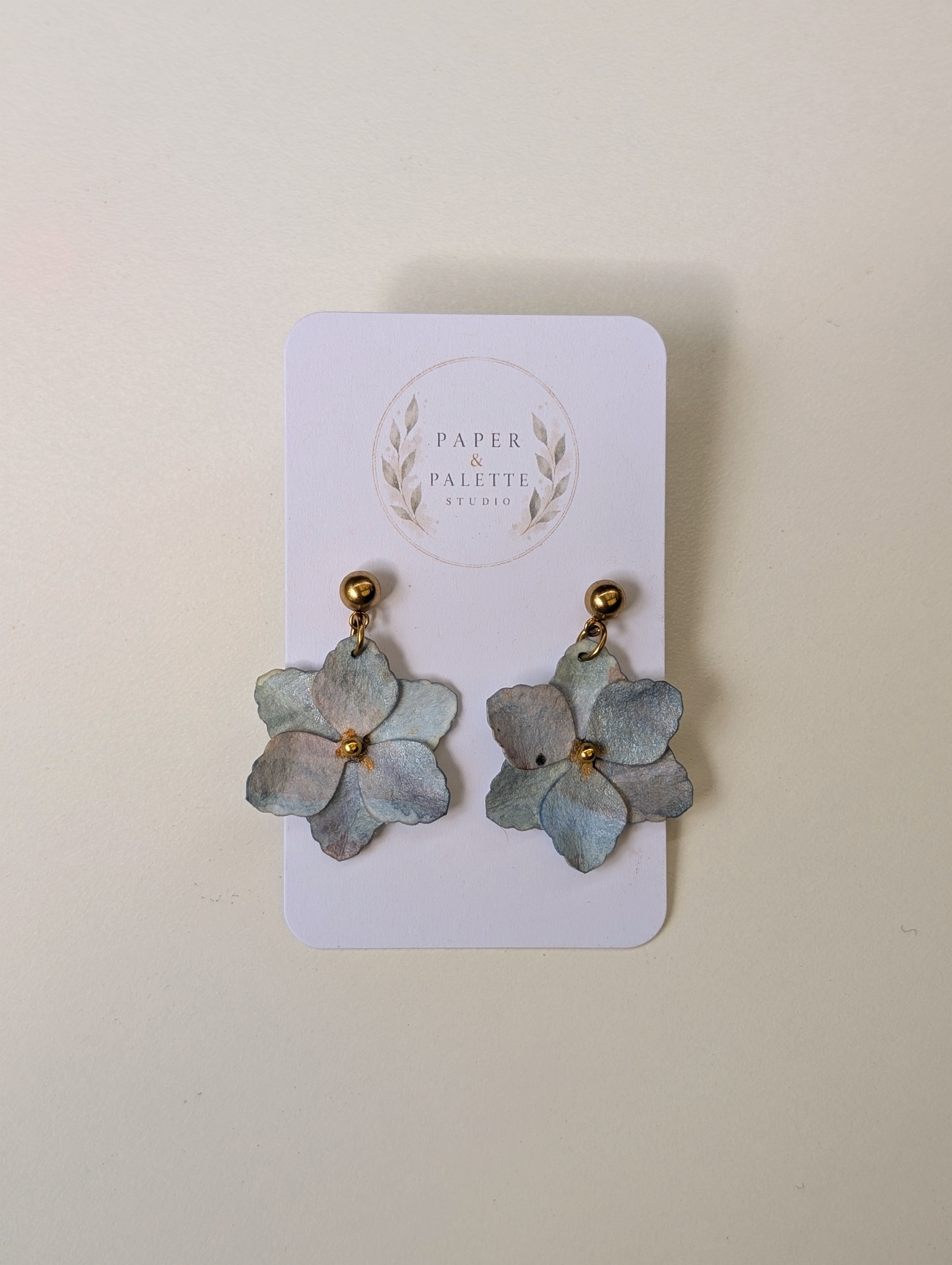 Gladiolus Flower Earrings | Handmade Paper Floral Earrings | Lightweight Dangles