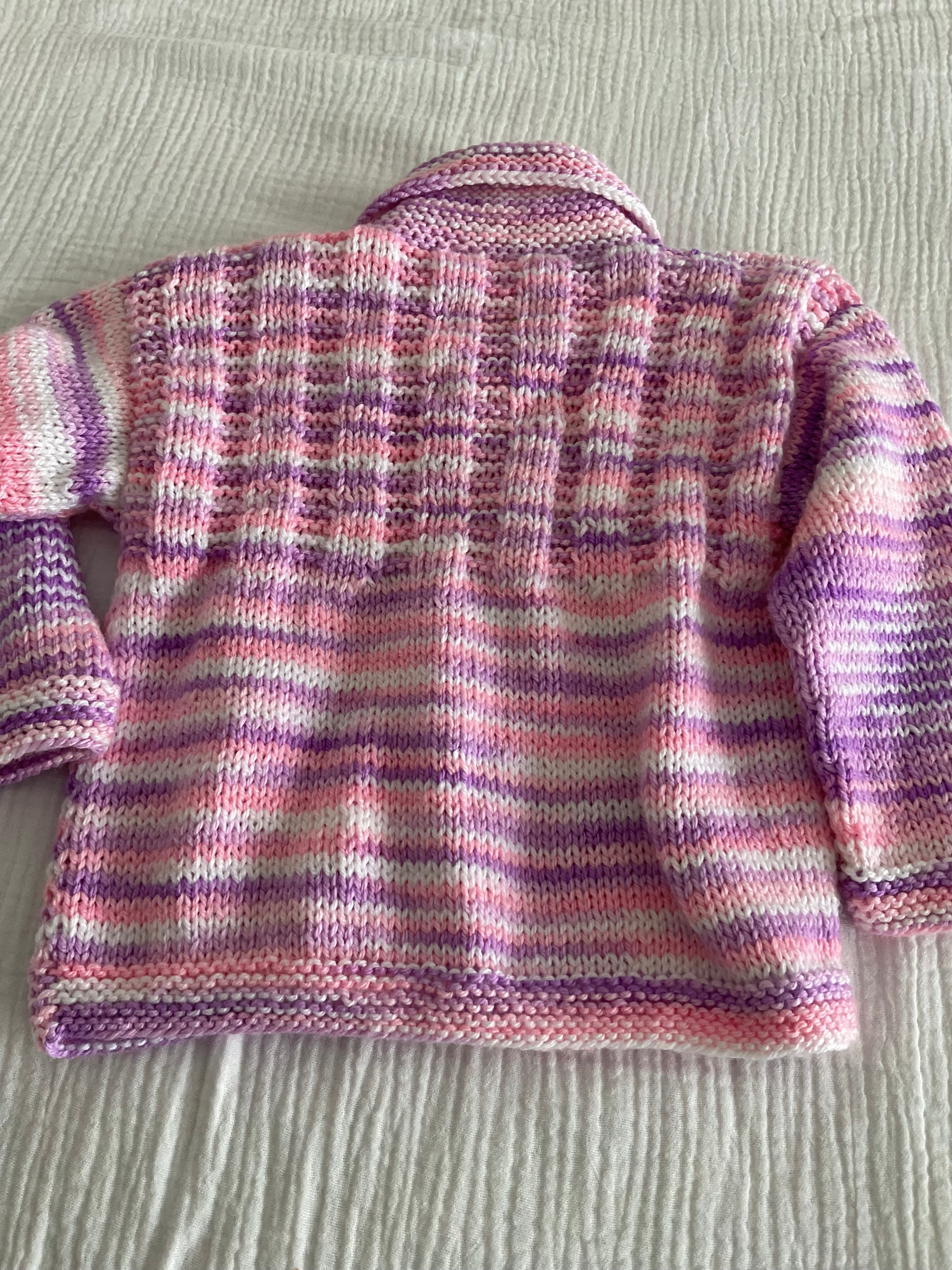 Pretty in Pink Cardigan, Size is 6-12months