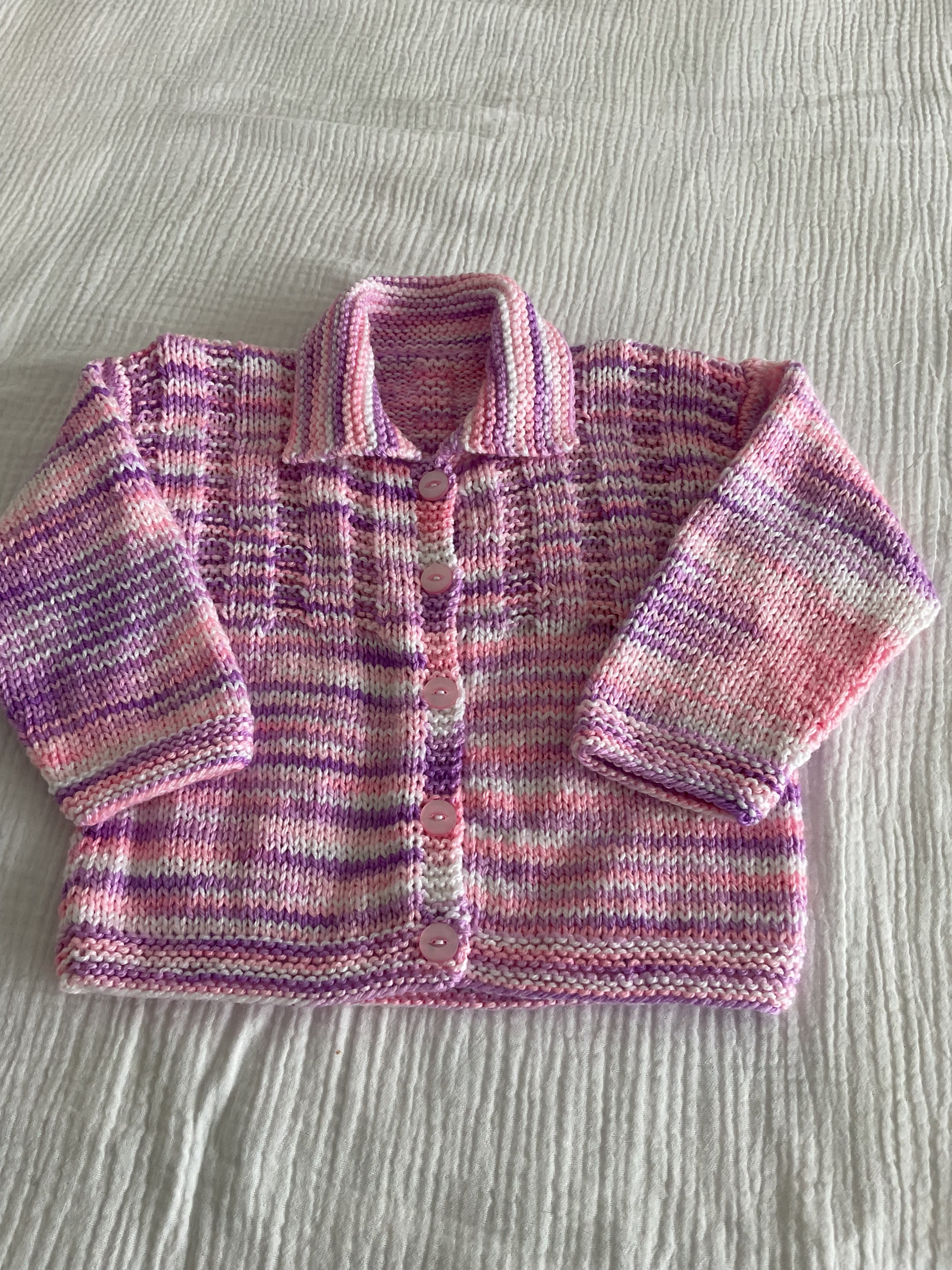 Pretty in Pink Cardigan, Size is 6-12months