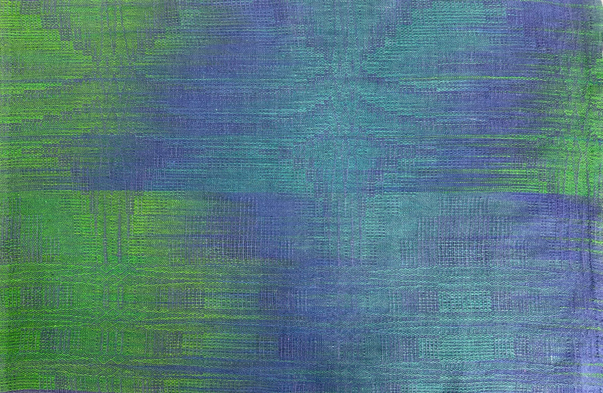 Hand-Dyed and Handwoven Linen/Cotton Tea Towels (Lilac weft)