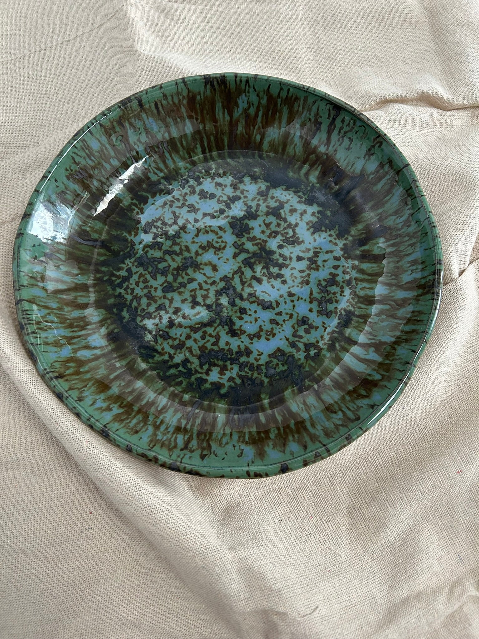 SOLD Handmade pottery serving bowl