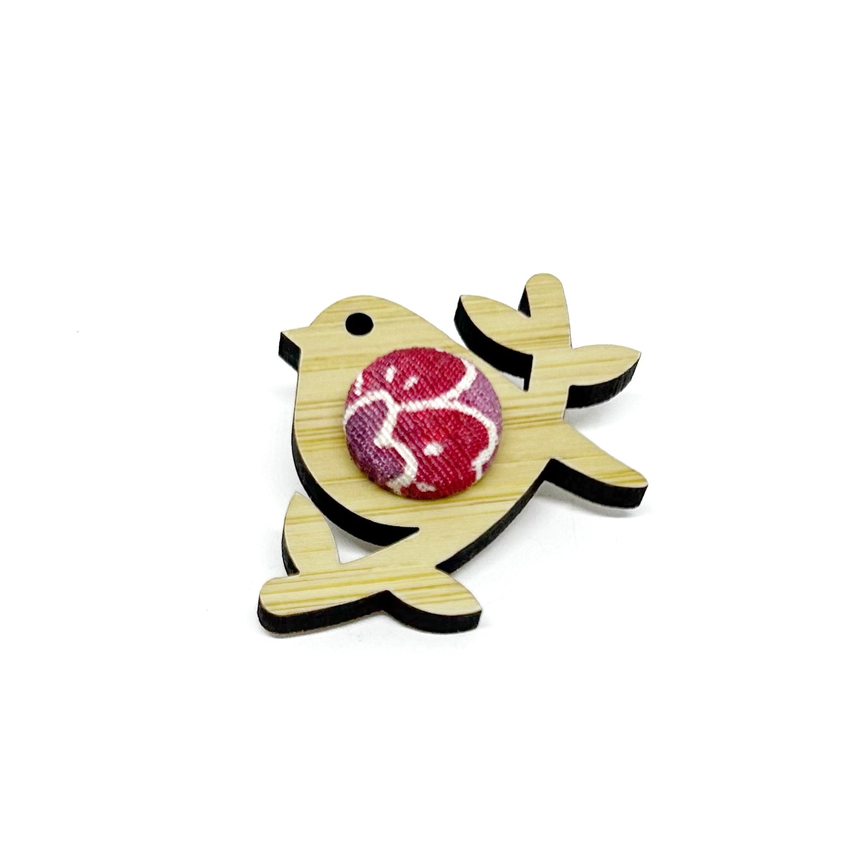 Birdie Brooch Pink
