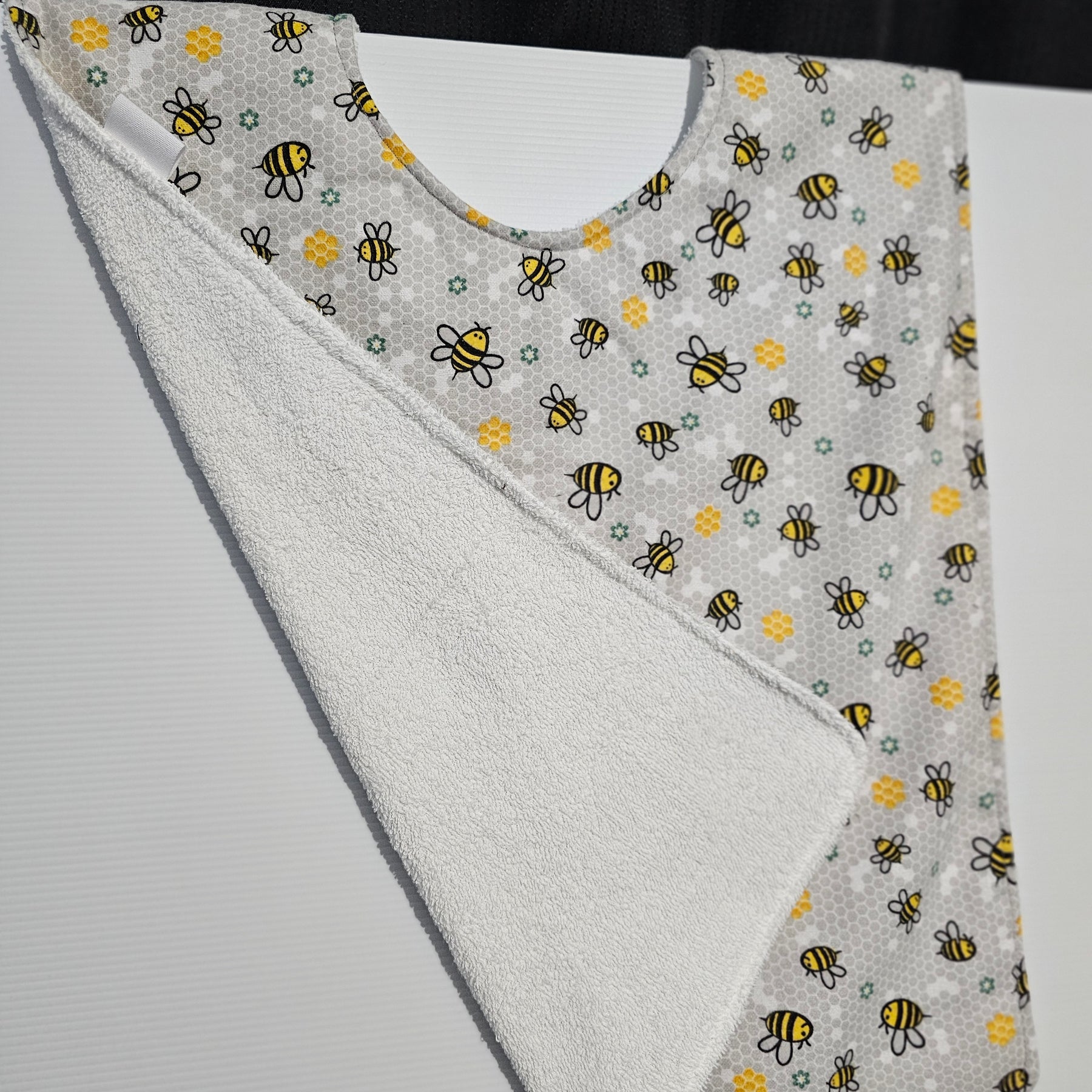 Adult / Special Needs Bib – Clothing Protector - Bees