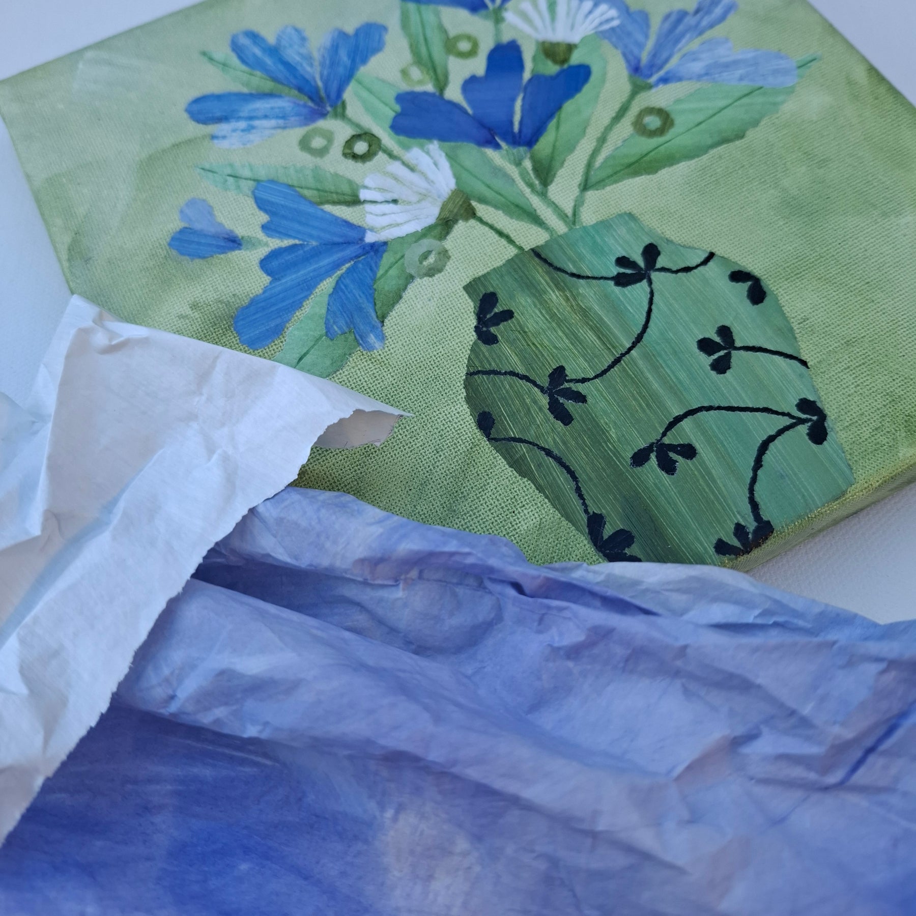 ORIGINAL ARTWORK - Spring Joy - 20cm x 20cm