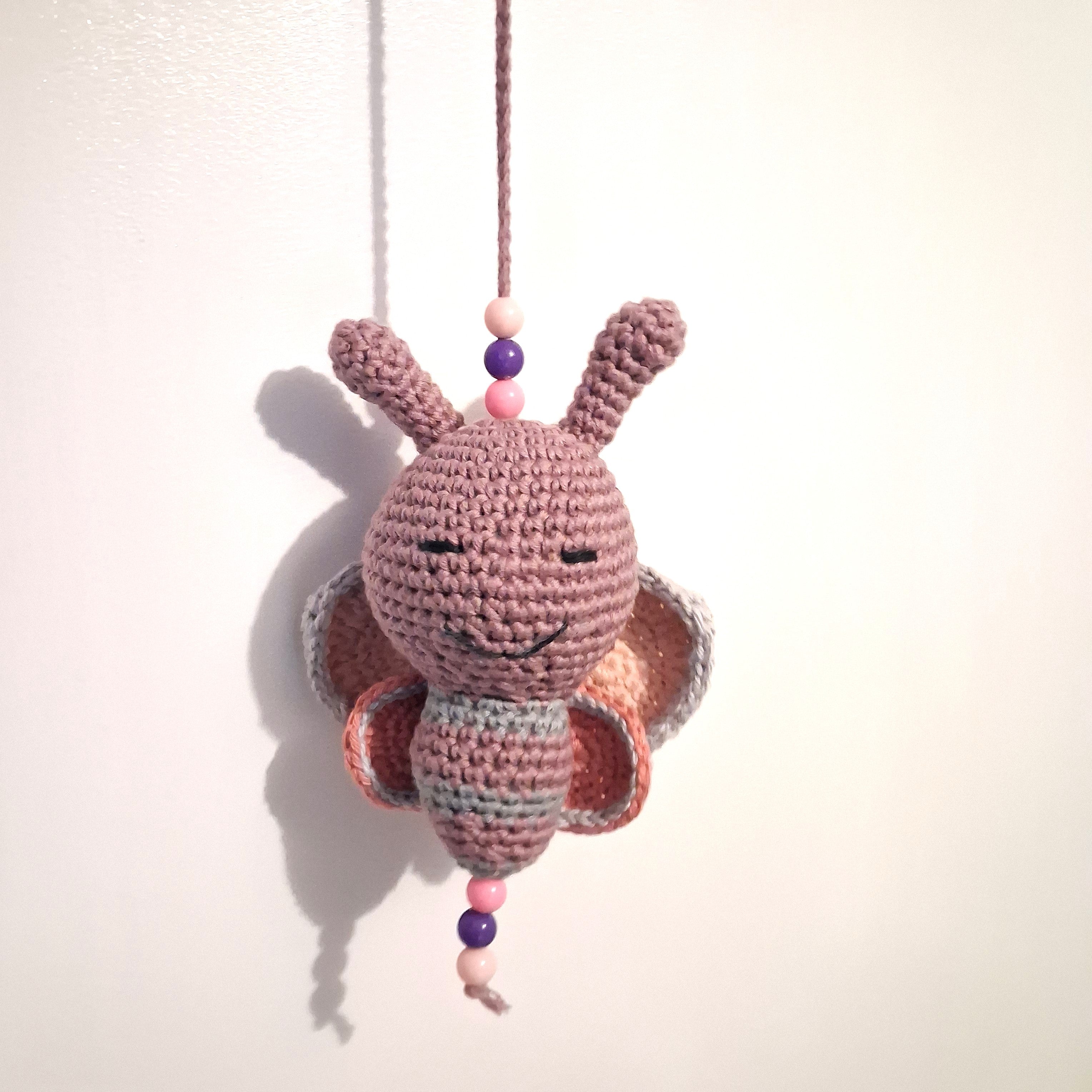 Handmade Crochet Butterfly Mobile/Hanger