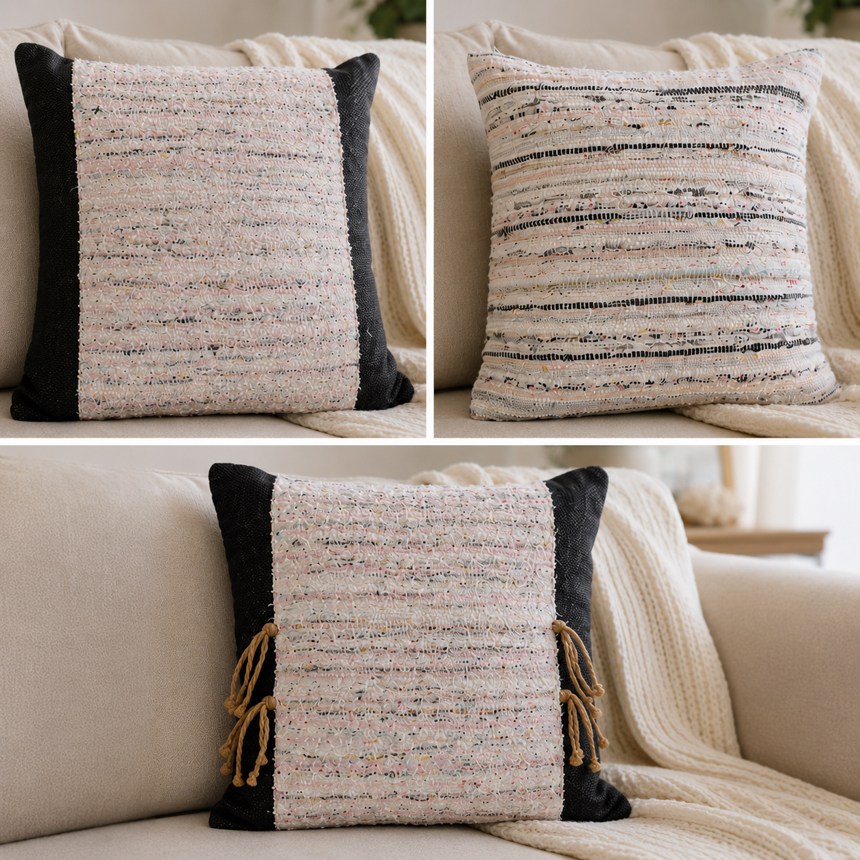 "A"-Cushions x 4 Different Designs