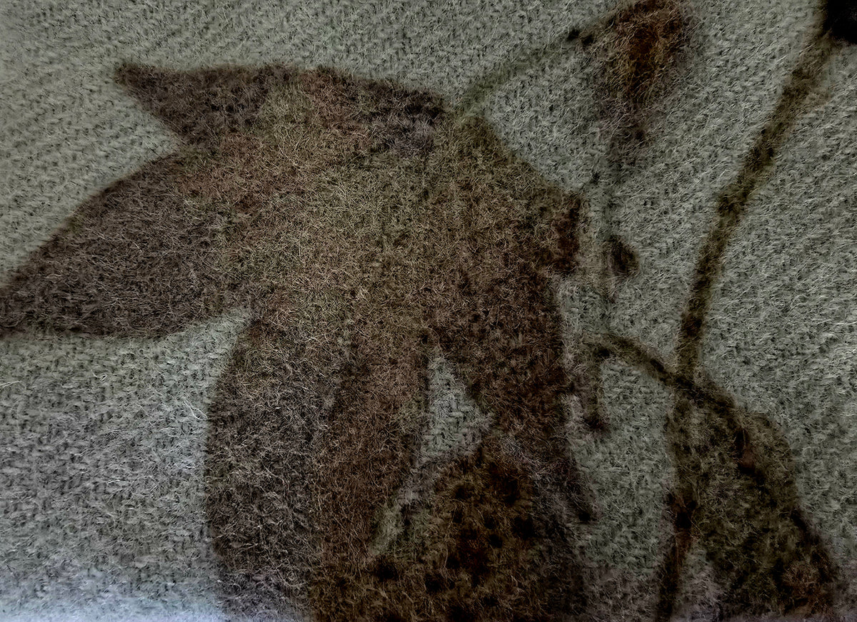 Handcrafted Botanical Eco-Printed Wool Pouch