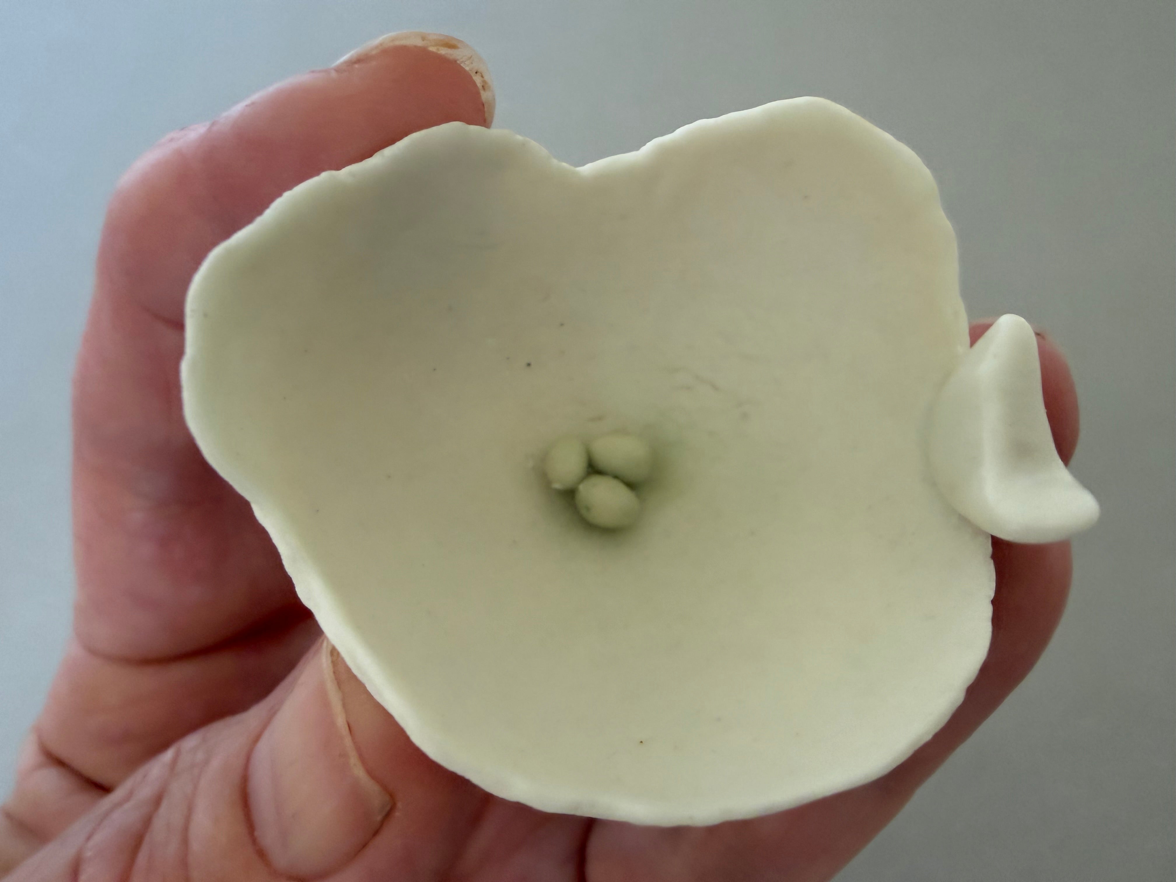 Porcelain ring dish with dove