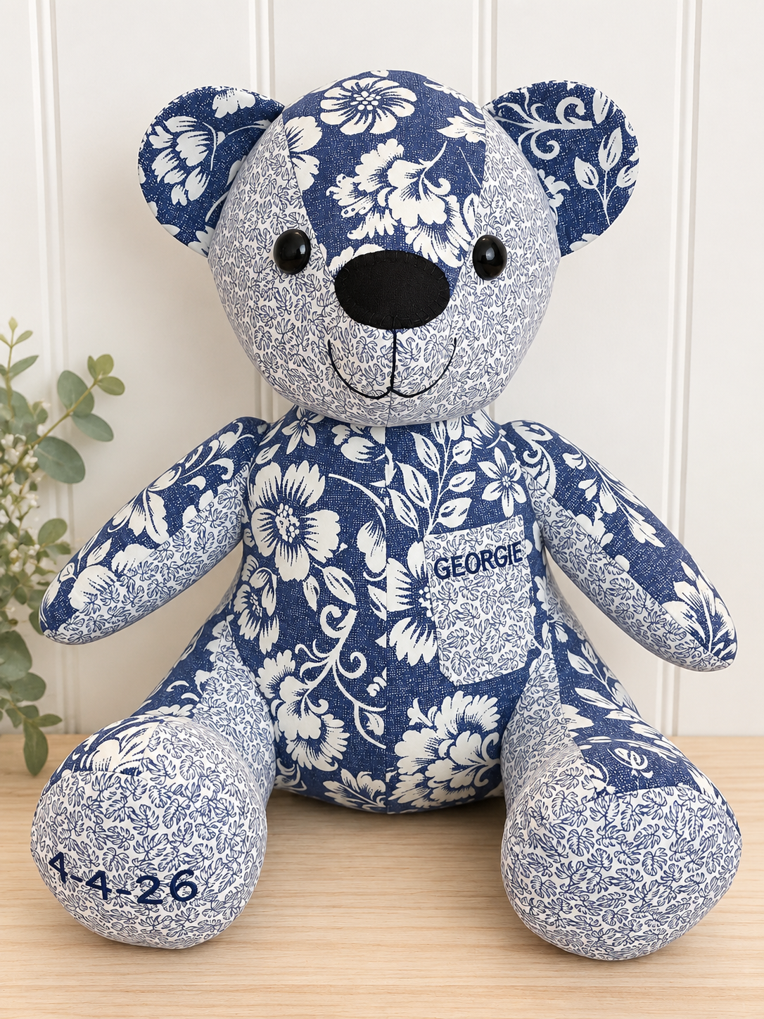 Custom Memory Bear – Made from Your Loved Ones Clothes | Keepsake Teddy Bear | Remberence Teddy Bear