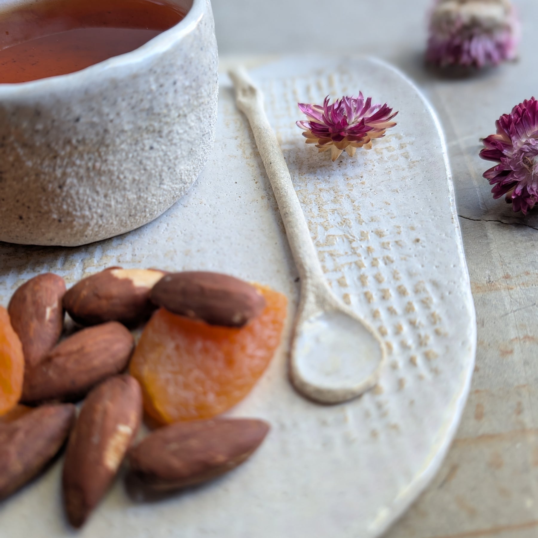 Handmade Ceramic Tea & Treat Set | delicate • earthy • organic