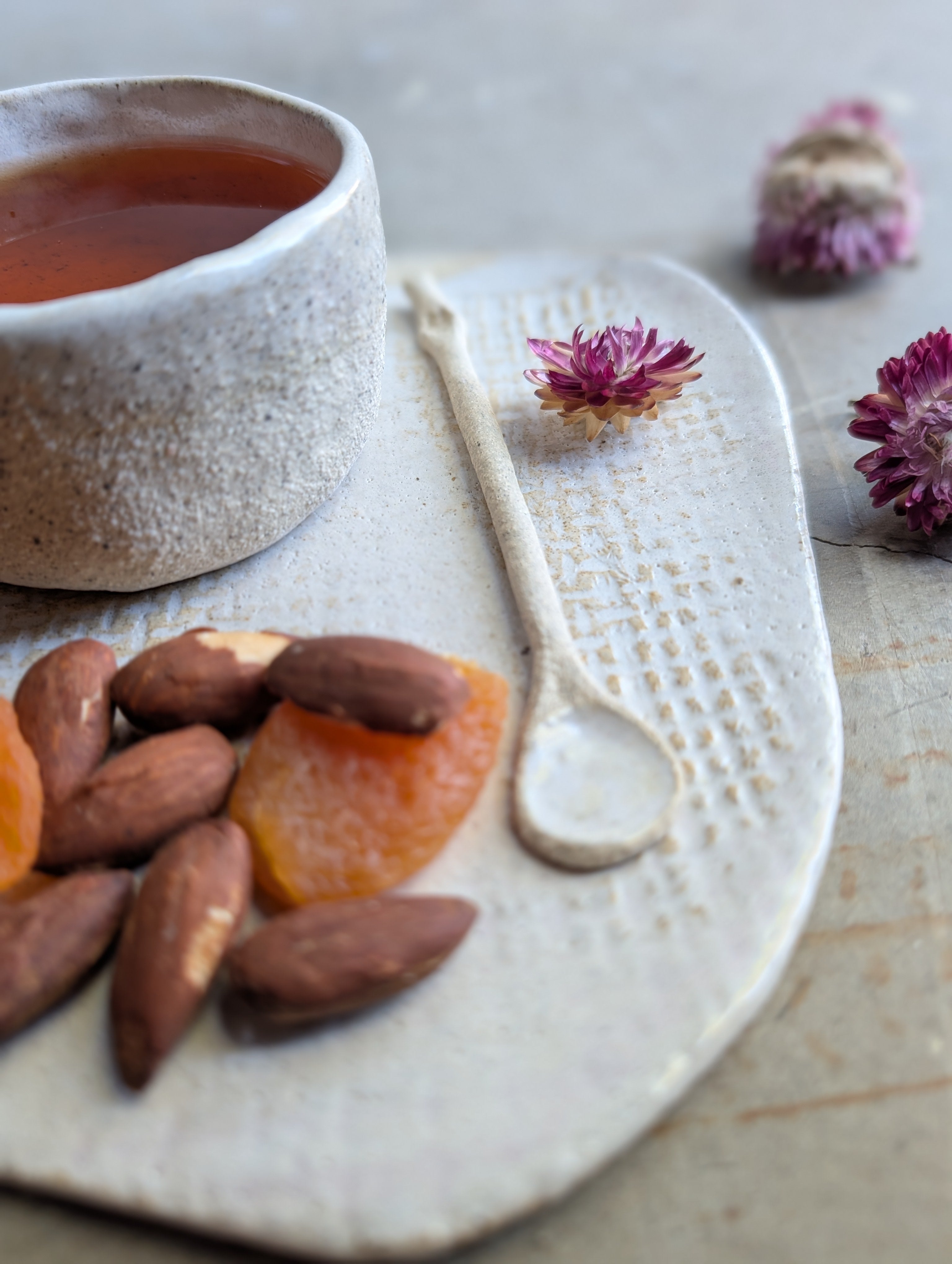 Handmade Ceramic Tea & Treat Set | delicate • earthy • organic