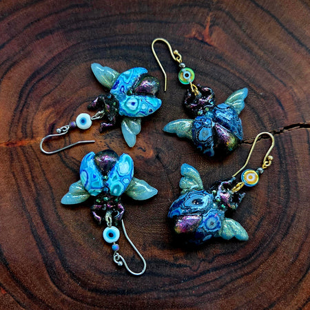 Scarab Beetle Earrings