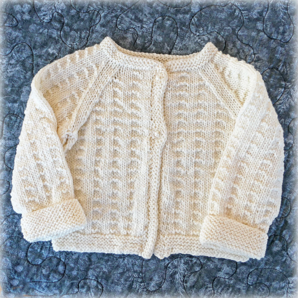 Cardigans/jackets, baby size 0-1, white or mint, Aussie wool