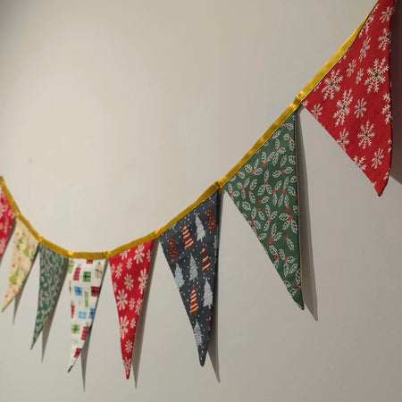 Unique Christmas Bunting: Handmade Holiday Keepsake