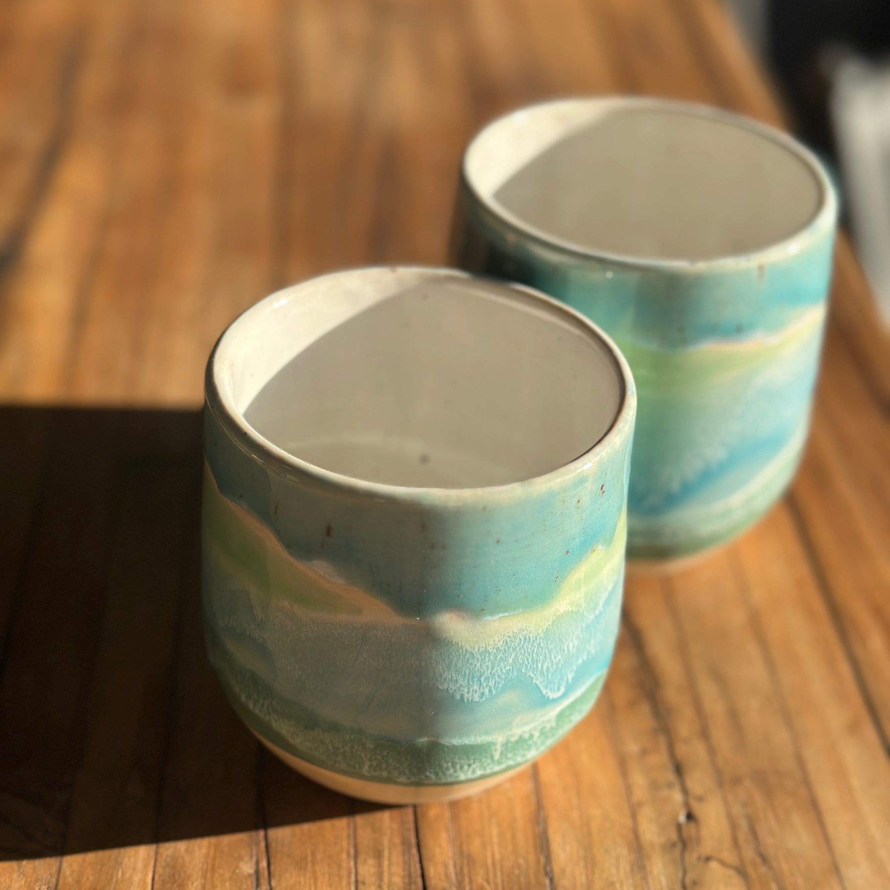 Coastal Waters | Handmade Ceramic Tumblers | 350ml & 450ml