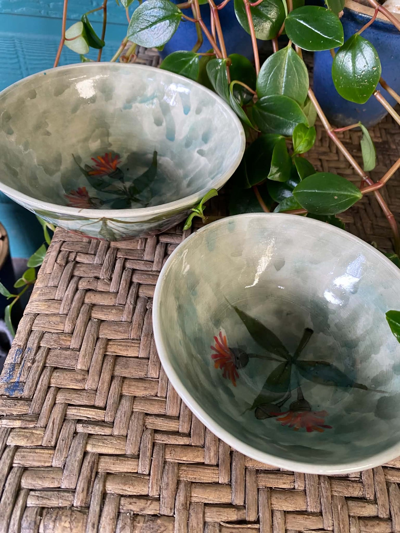 Native Australian flora handmade pottery