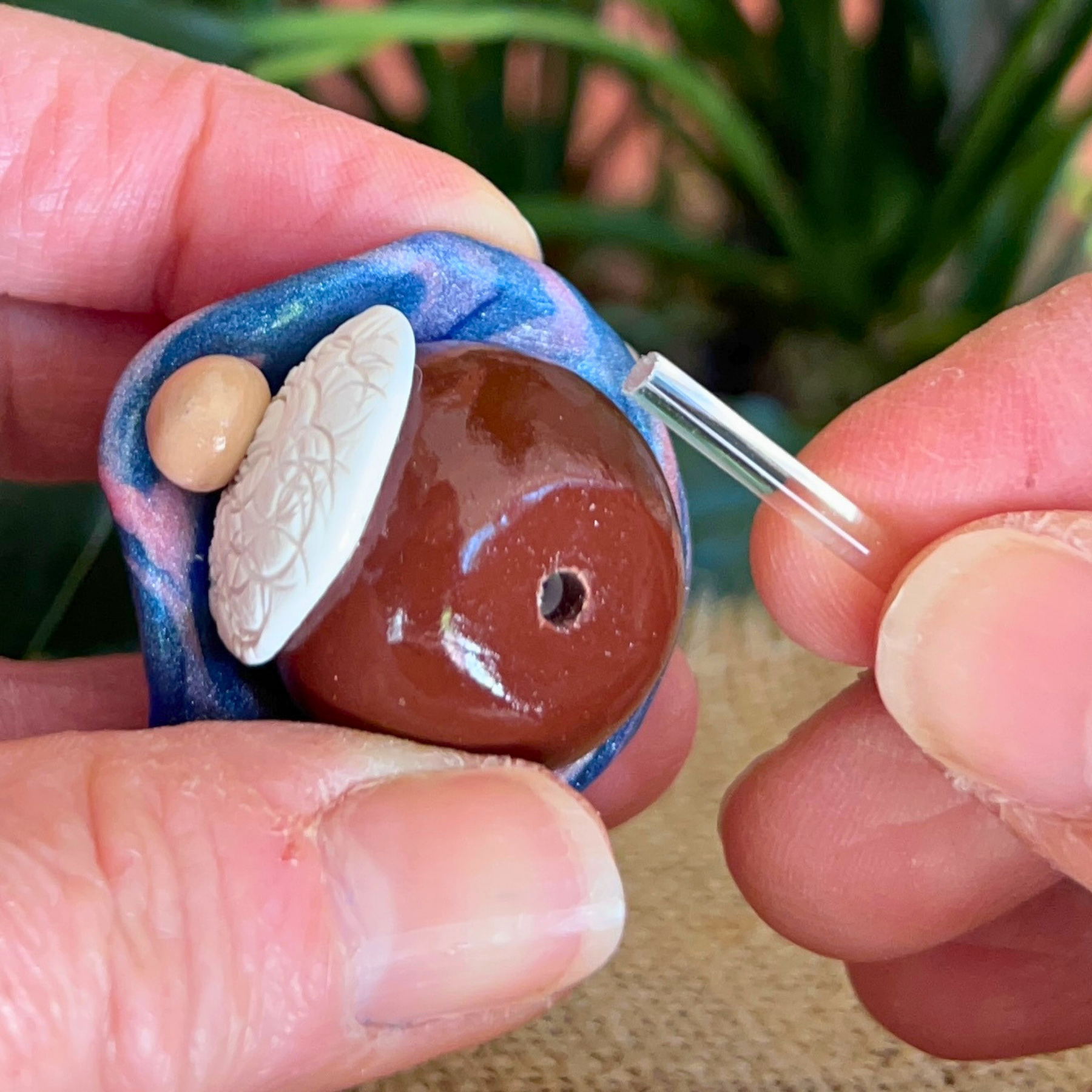 Whimsical polymer gnome trio - Danby, Larkin & Ax
