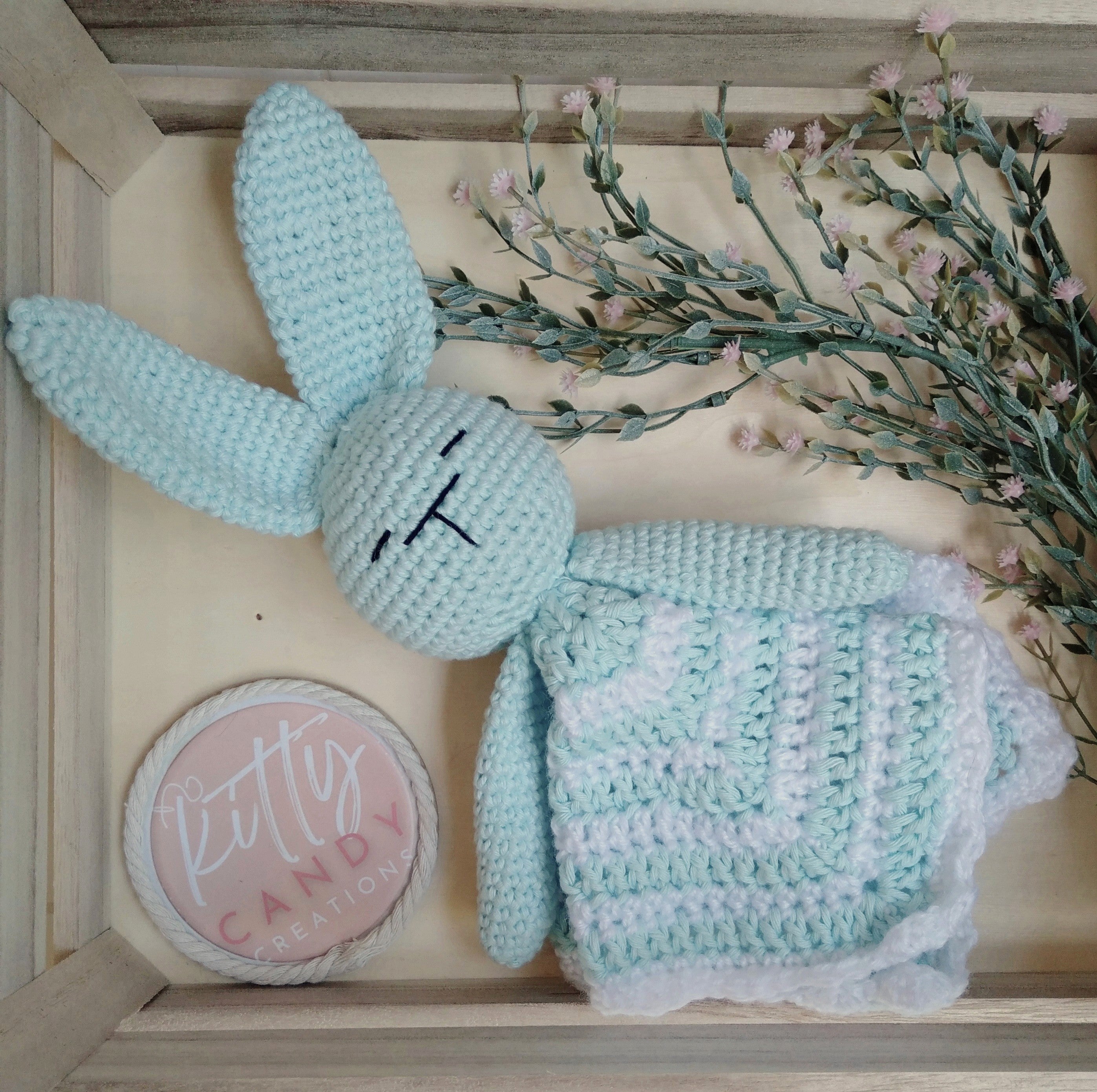 Handmade Crochet Lovey Blanket/Comforter - 100% Cotton (multiple colours)