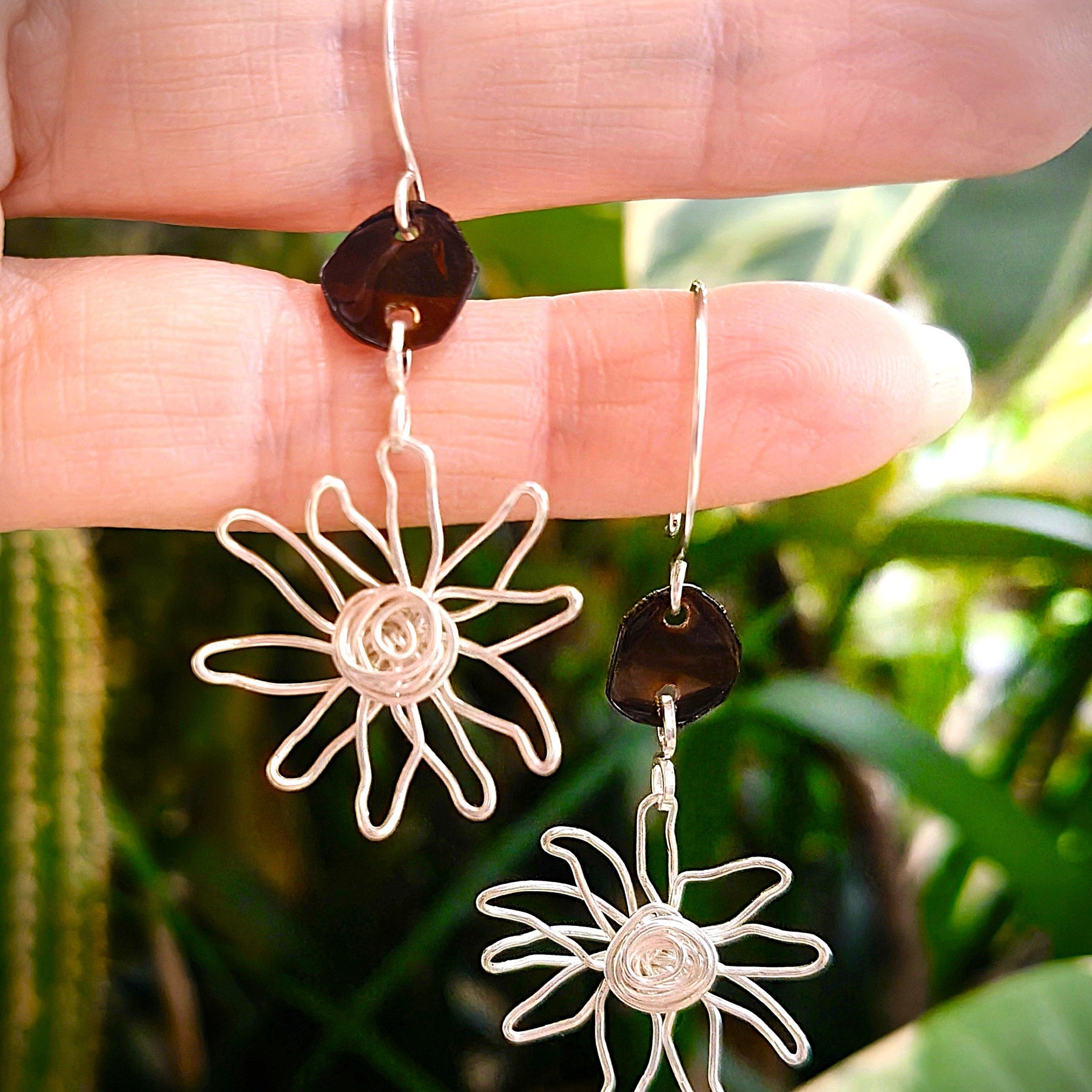 Daisy If I Do | sterling silver flower earrings