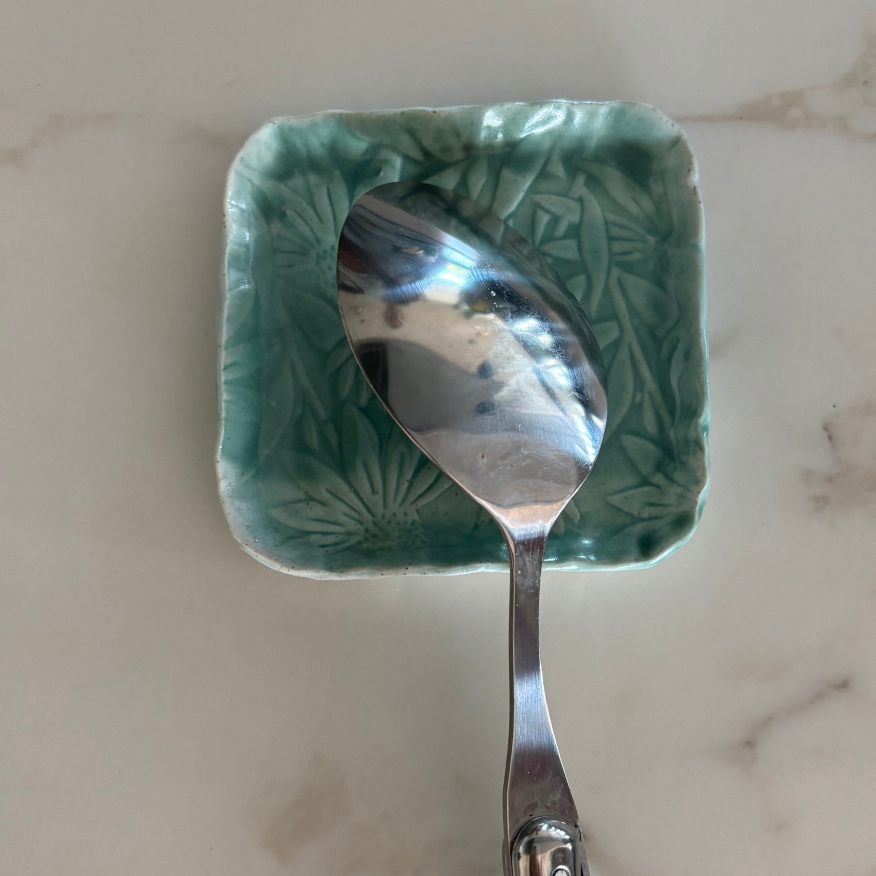 Handmade Ceramic Trinket | Jewellery | Small Food Plates | Spoon Rest | Saucer| Side Plate | Coneflower Floral Stoneware Dishes