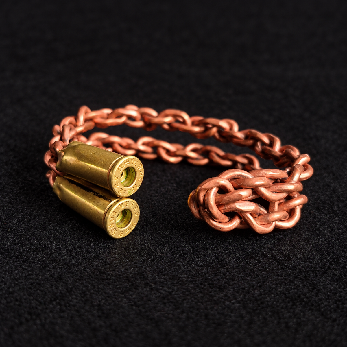 Handmade Interlinked Copper Chain Bracelet B029