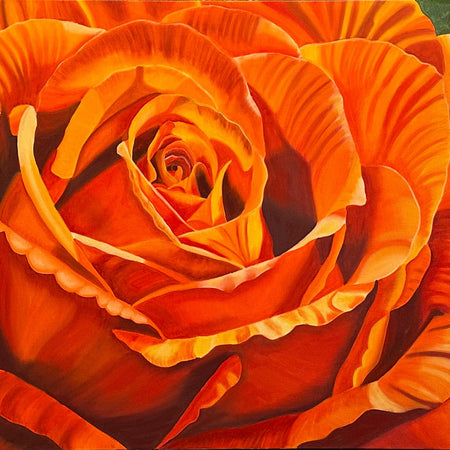 Golden Ember - Oil Painting - Hand Painted