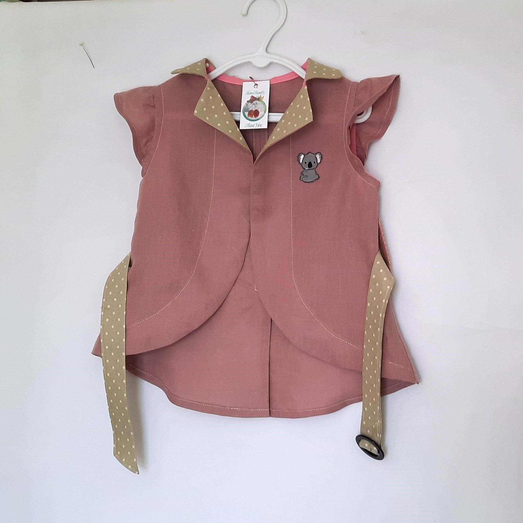 Girl's Romper Safari Birthday Outfit
