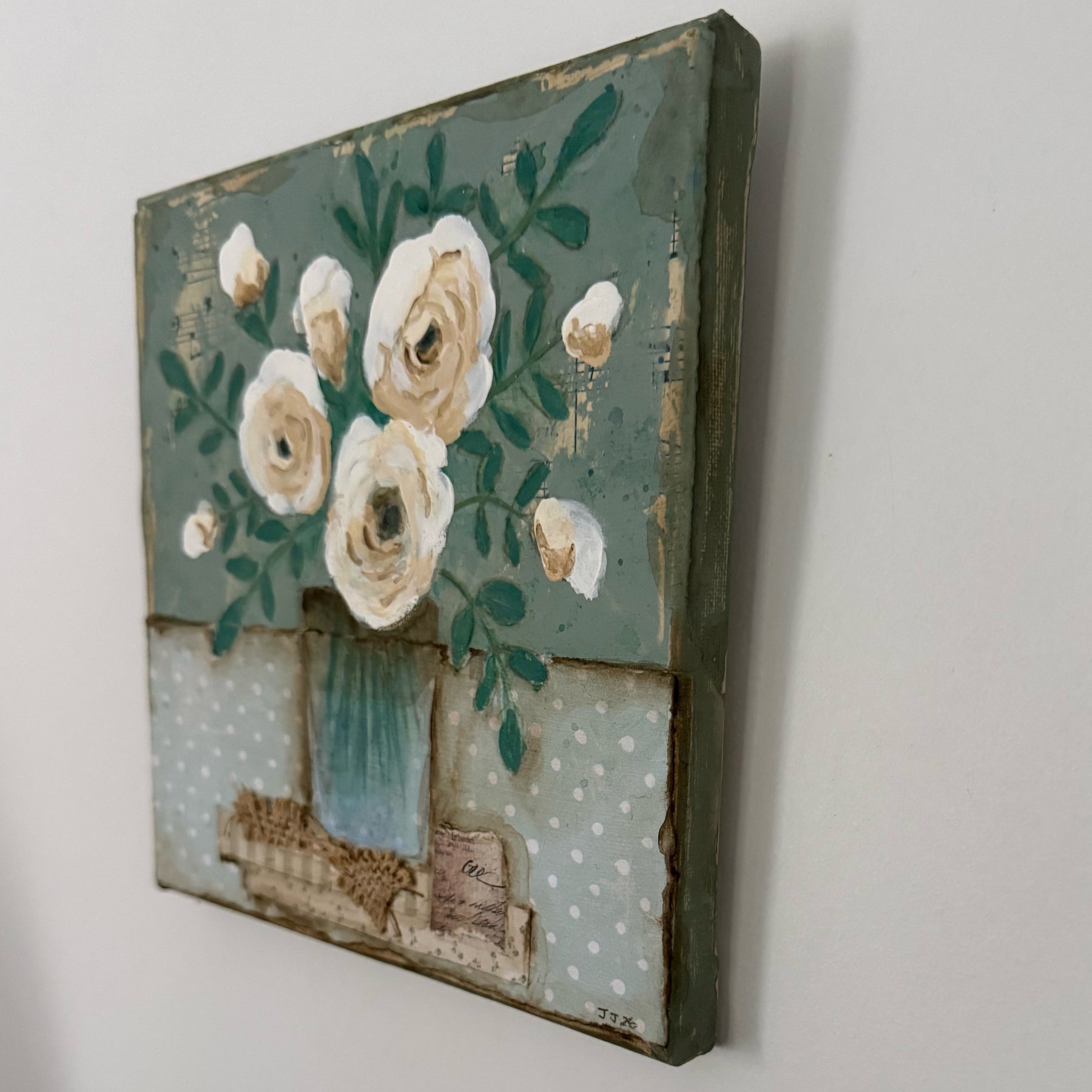 White Roses - A Vase Full of Memory