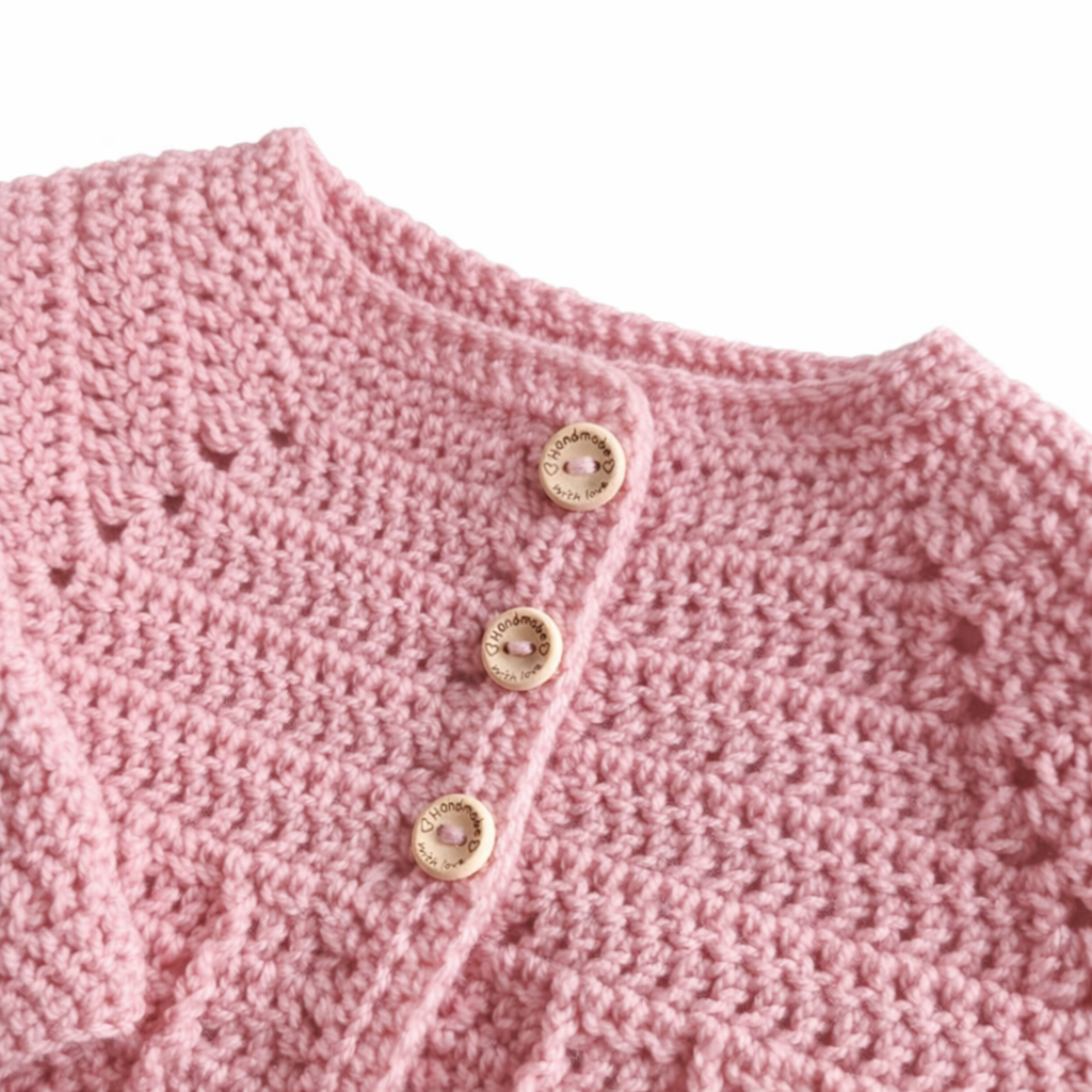 WATTLE Crocheted Cardigan and Beanie Gift Set