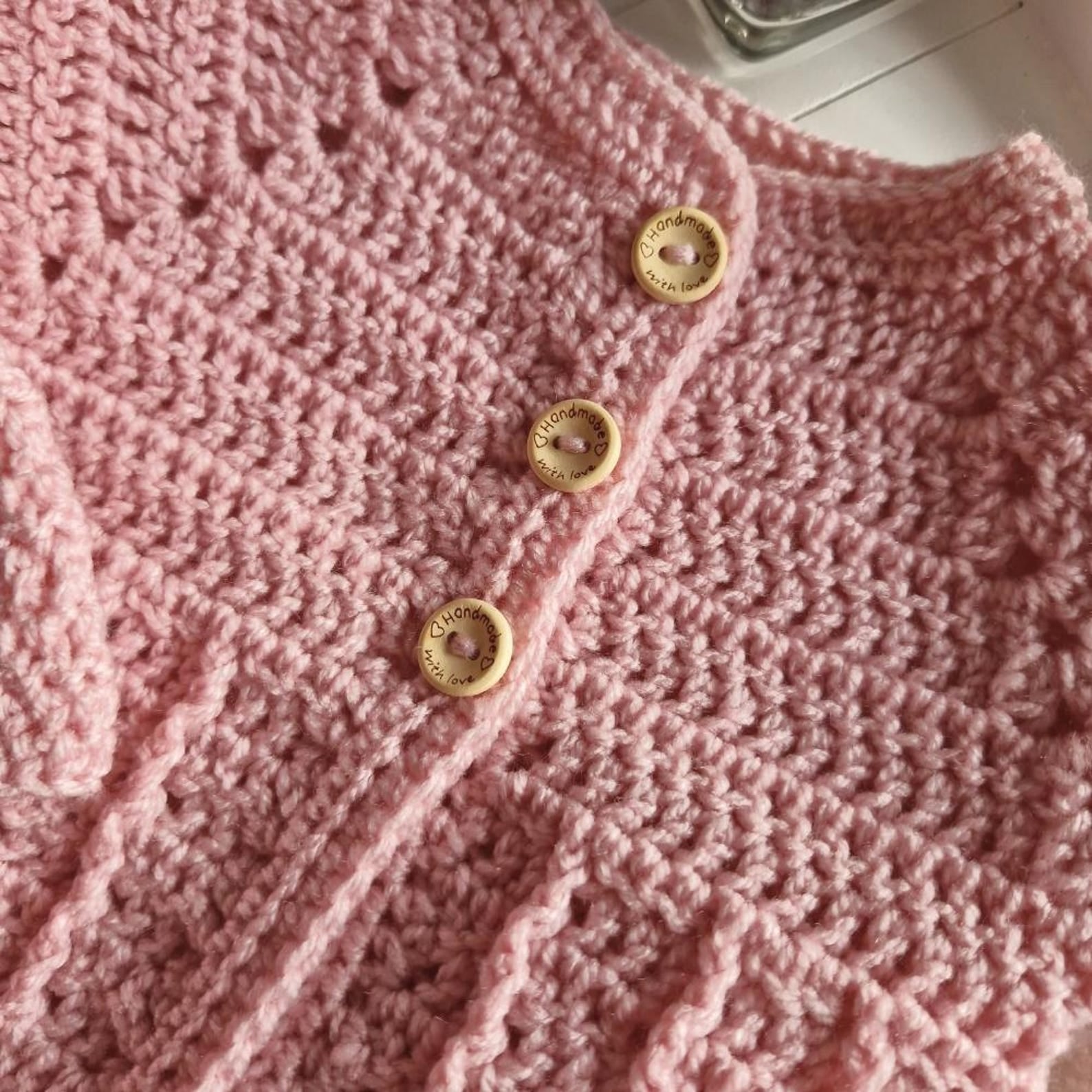 WATTLE Crocheted Cardigan and Beanie Gift Set