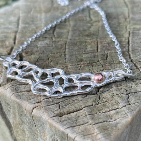 Delicate Strength Necklace | Handmade Sterling Silver & Copper
