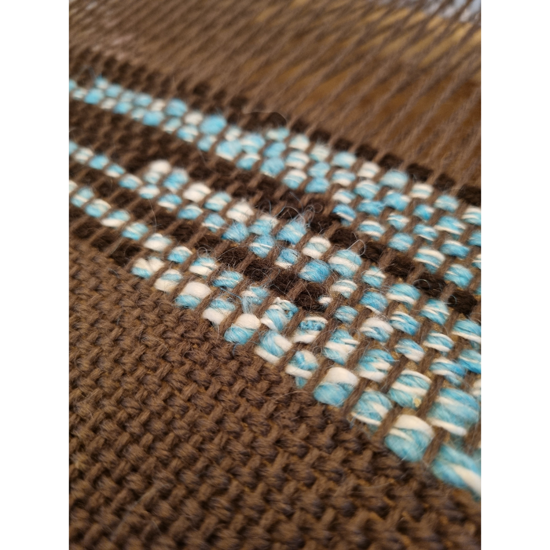 'Kookaburra' handwoven wool scarf
