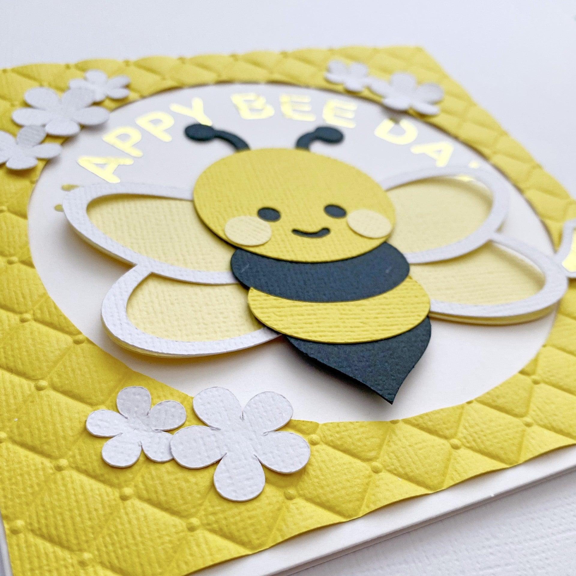 Happy Bee Day birthday card.