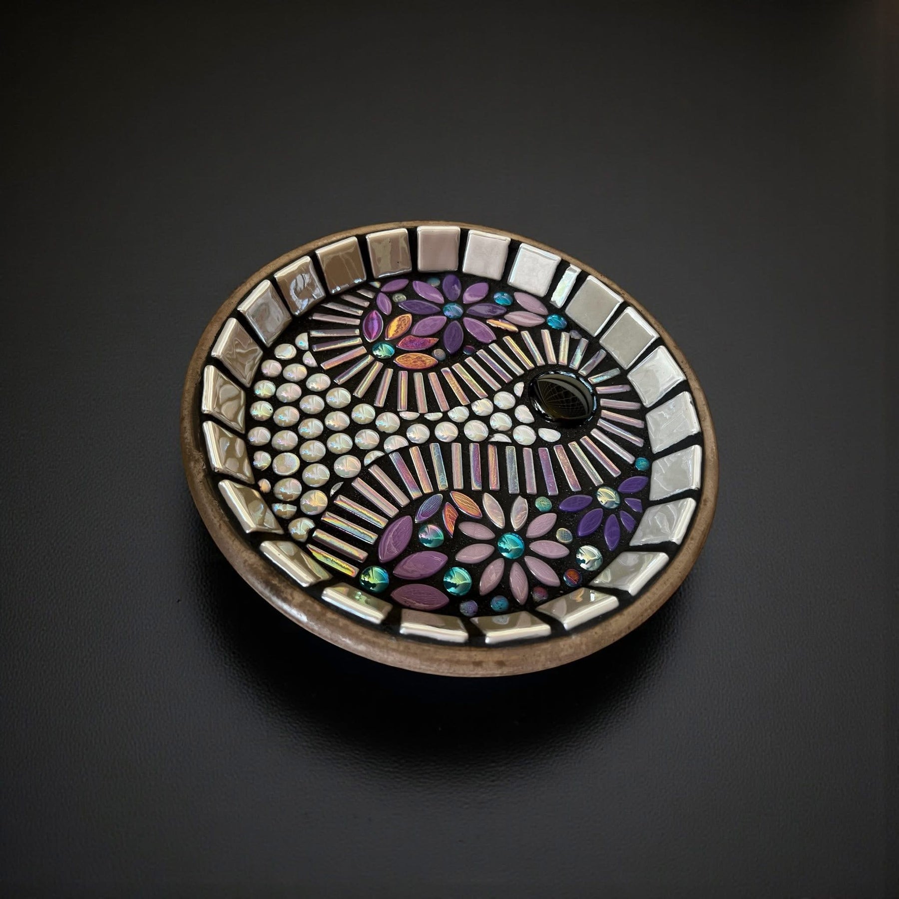 Mosaic Bee Baths.