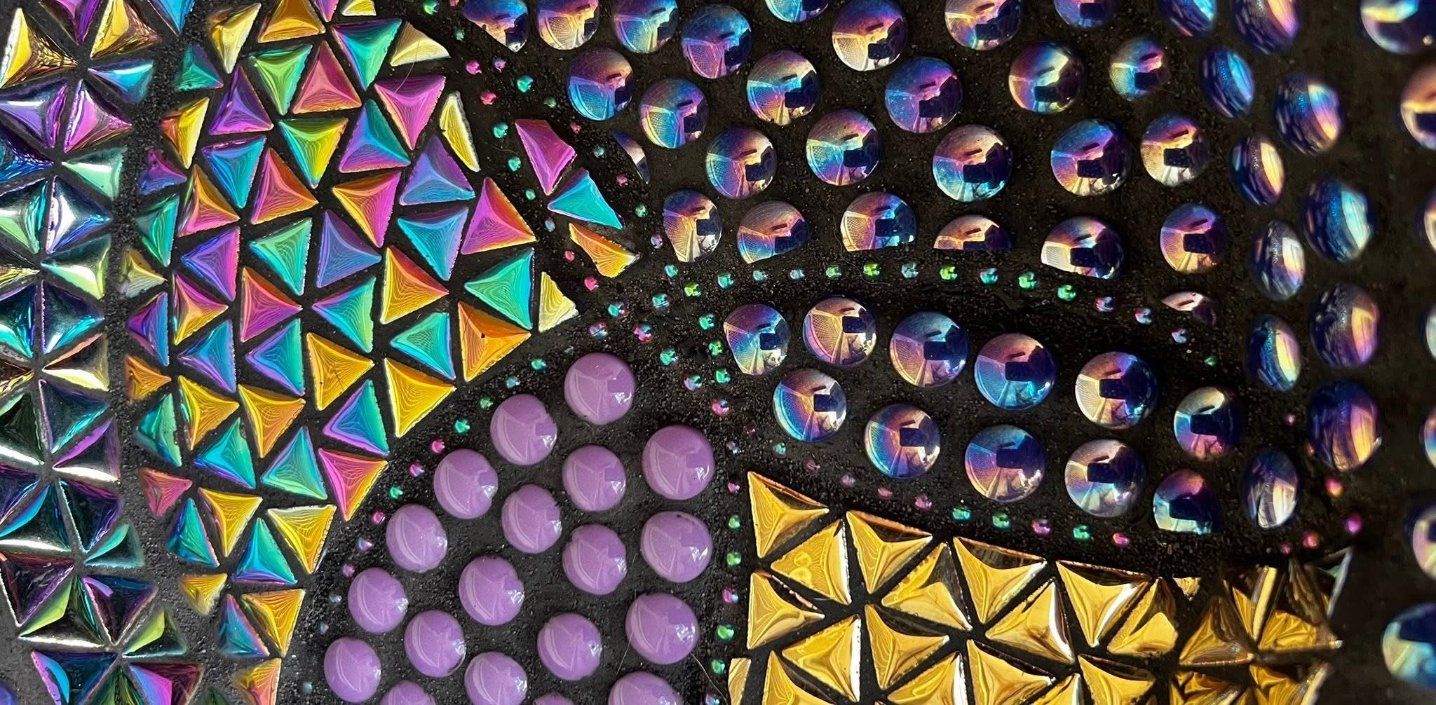 Mosaic Bee Baths.