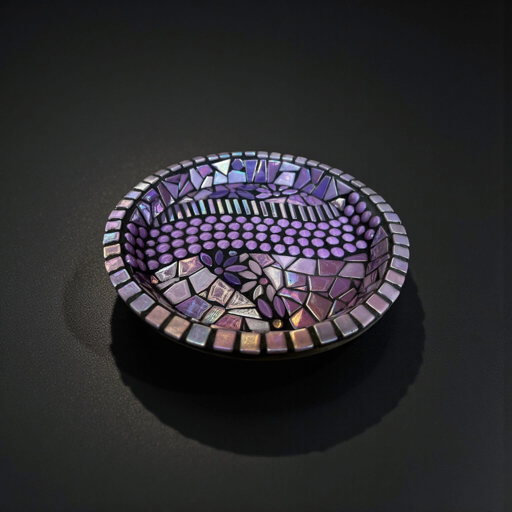 Mosaic Bee Baths.
