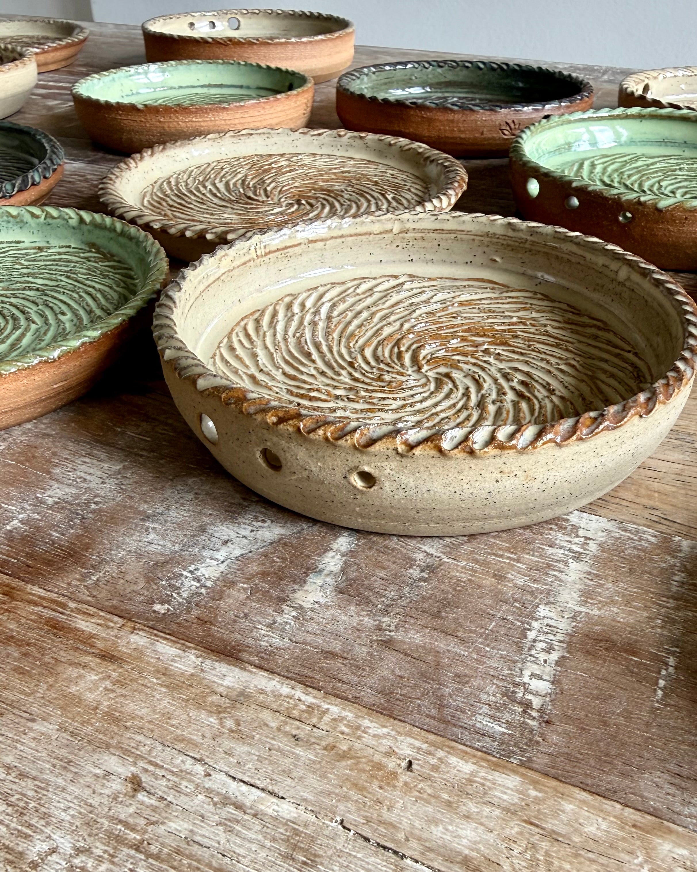 The Gathering Dish | Handmade Ceramic Garlic Grater, Herb & Dipping Dish - Made to Order