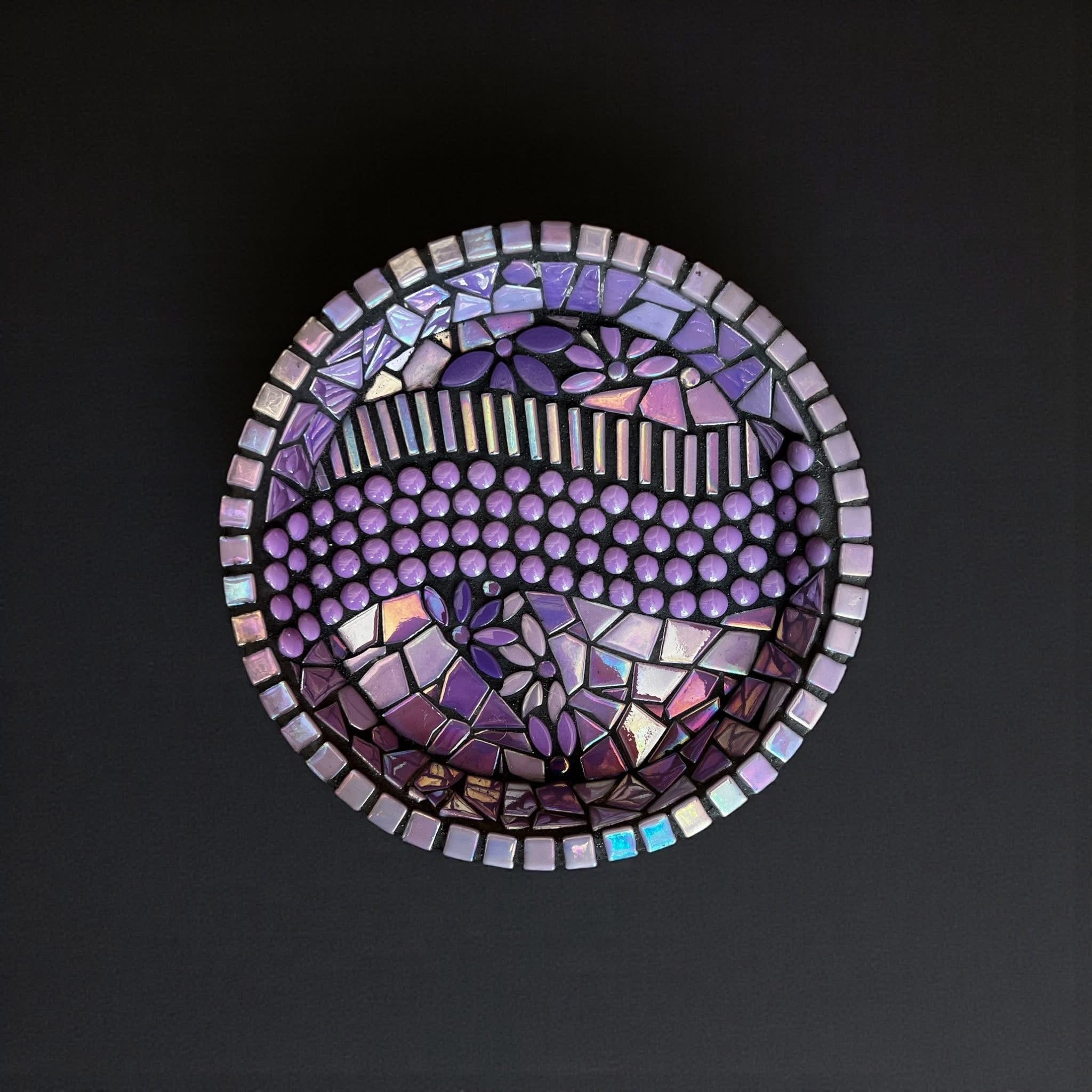 Mosaic Bee Baths.