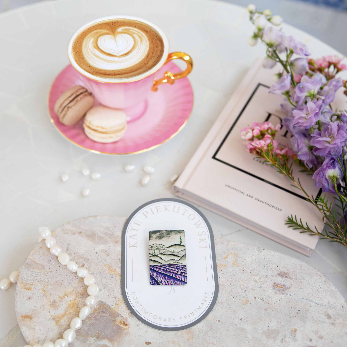Lavender Field Brooch