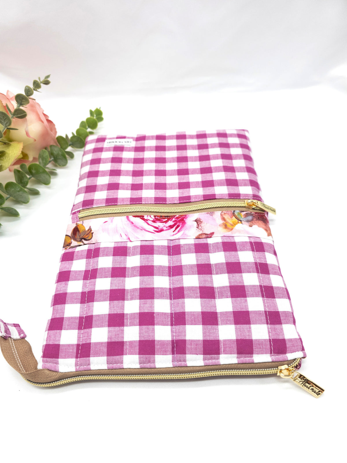 Quilted Tablet/iPad Sleeve With Zipper Pocket, Book case