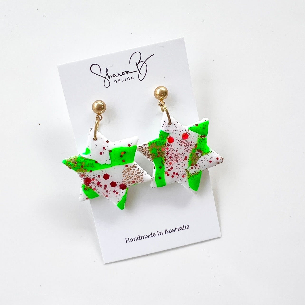 Earrings~Polymer Clay ~Resin~Christmas Dangles