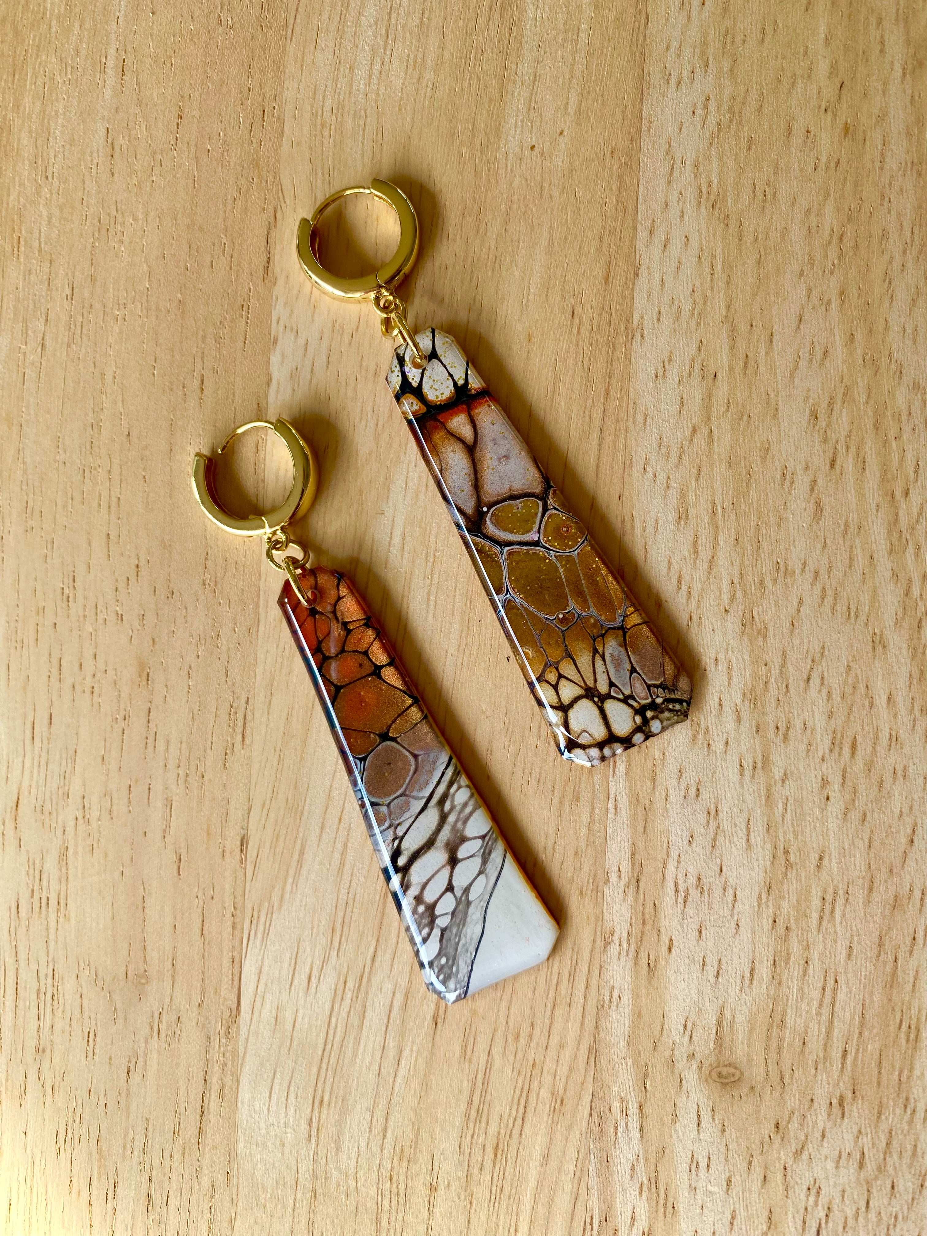 Arty Autumn Handmade Earrings