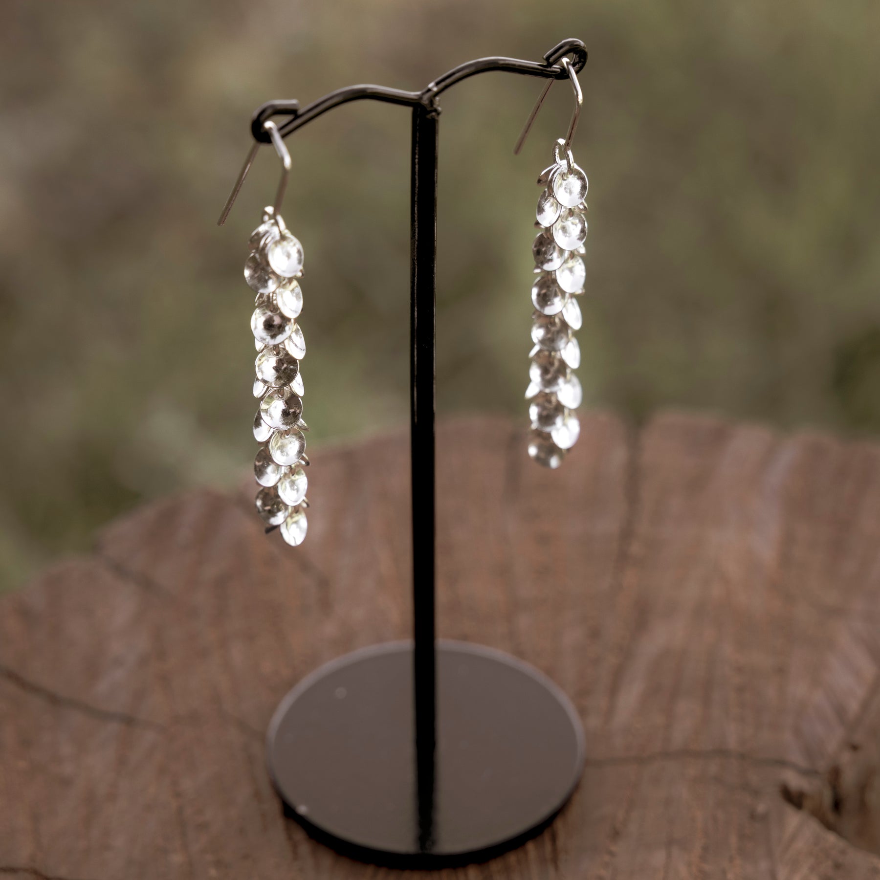 Cascading Disc Earrings