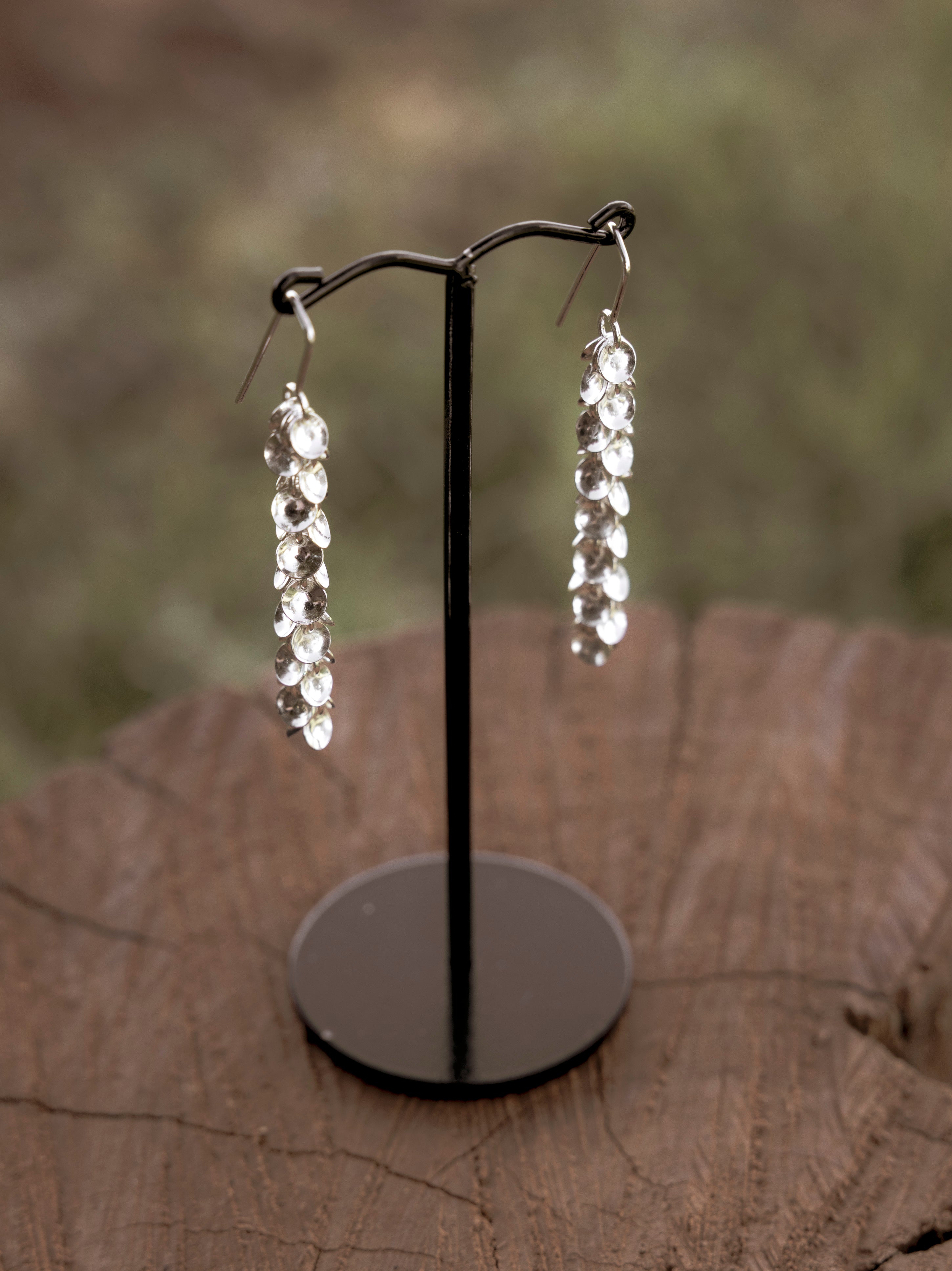 Cascading Disc Earrings